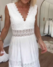 Circe | Lace Camisole Dress With V-Neck