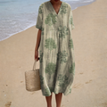 PRINTED FLOWING DRESS