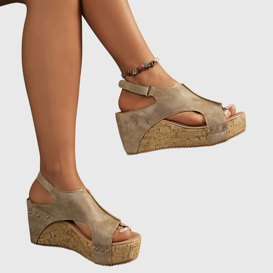 LUCINDA | LEATHER LIGHTWEIGHT SANDALS