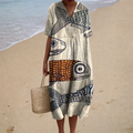 PRINTED FLOWING DRESS