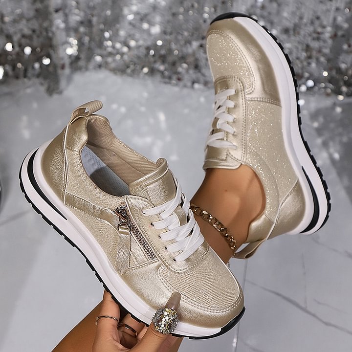 ASHLYN | ZIP-UP ARCH-SUPPORT TRAINERS