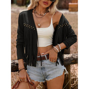 Giuliana | Fringed Open-Front Jacket