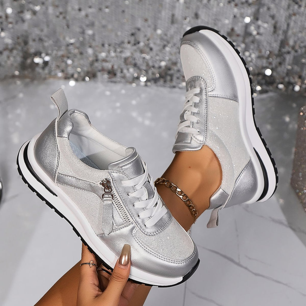 ASHLYN | ZIP-UP ARCH-SUPPORT TRAINERS