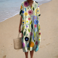 PRINTED FLOWING DRESS
