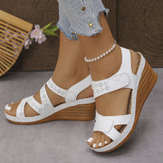 Ivah | Cut-Out Wedge Sandals