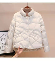 Claudette | Wave-Quilted Stand-Collar Jacket