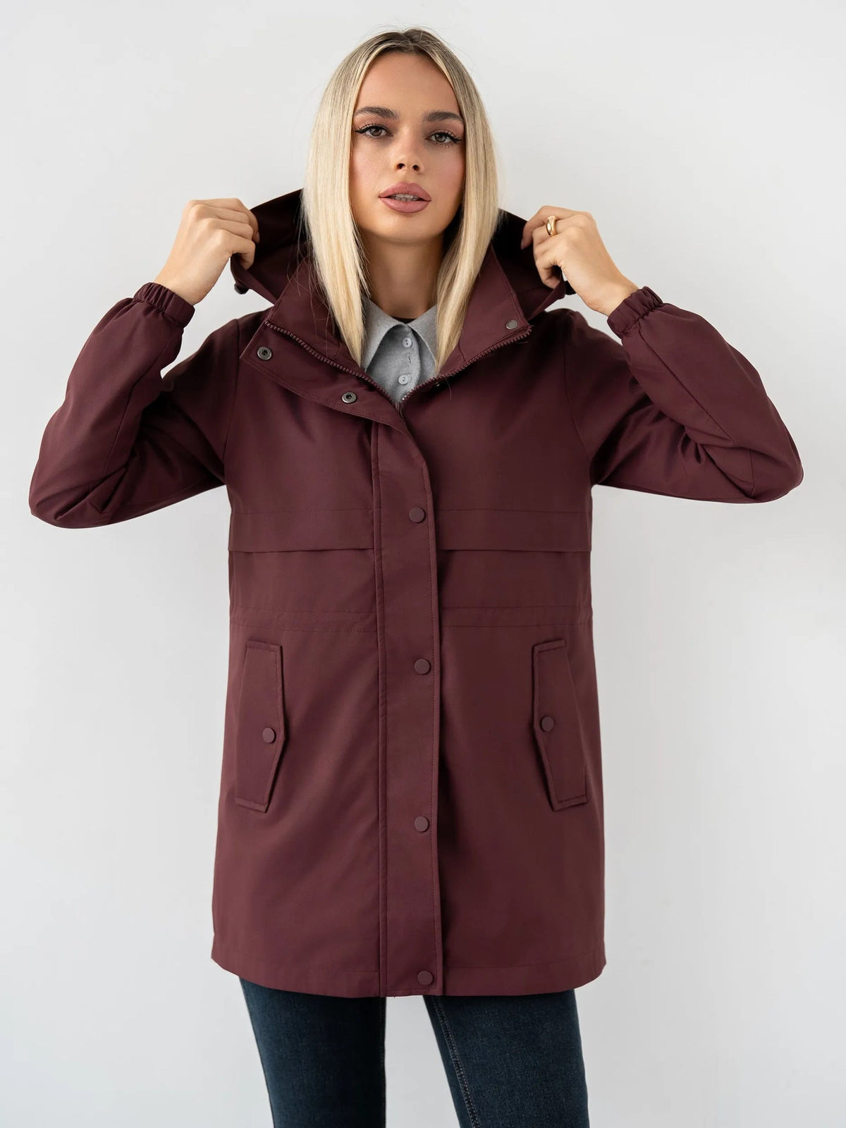Dovie | Drawstring Hooded Parka