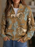 GIOVANNA | HORSE & CACTUS ZIP CARDIGAN