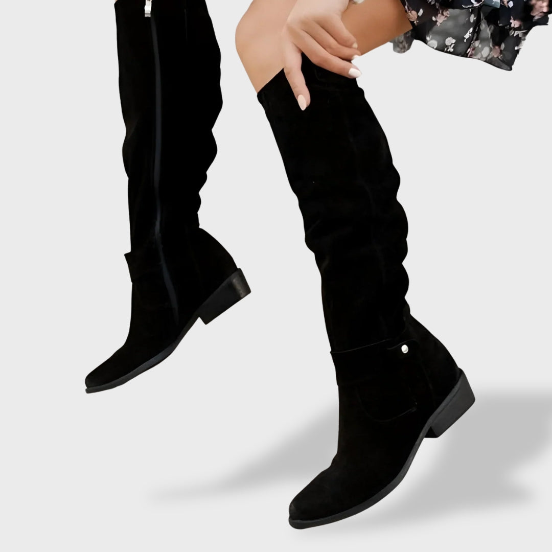 Valeria Black knee-high boots alternate view