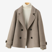 Rusudan | Double-Breasted Tailored Blazer in Camel