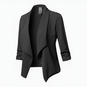 Madge | Open-Front Shawl-Collar Blazer