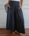 MIRA | HIGH-WAISTED ELASTIC-WAIST DRESS