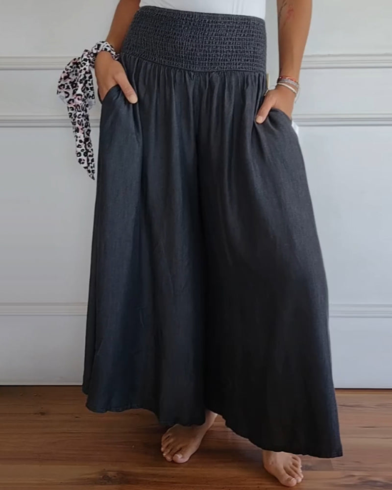 MIRA | HIGH-WAISTED ELASTIC-WAIST DRESS