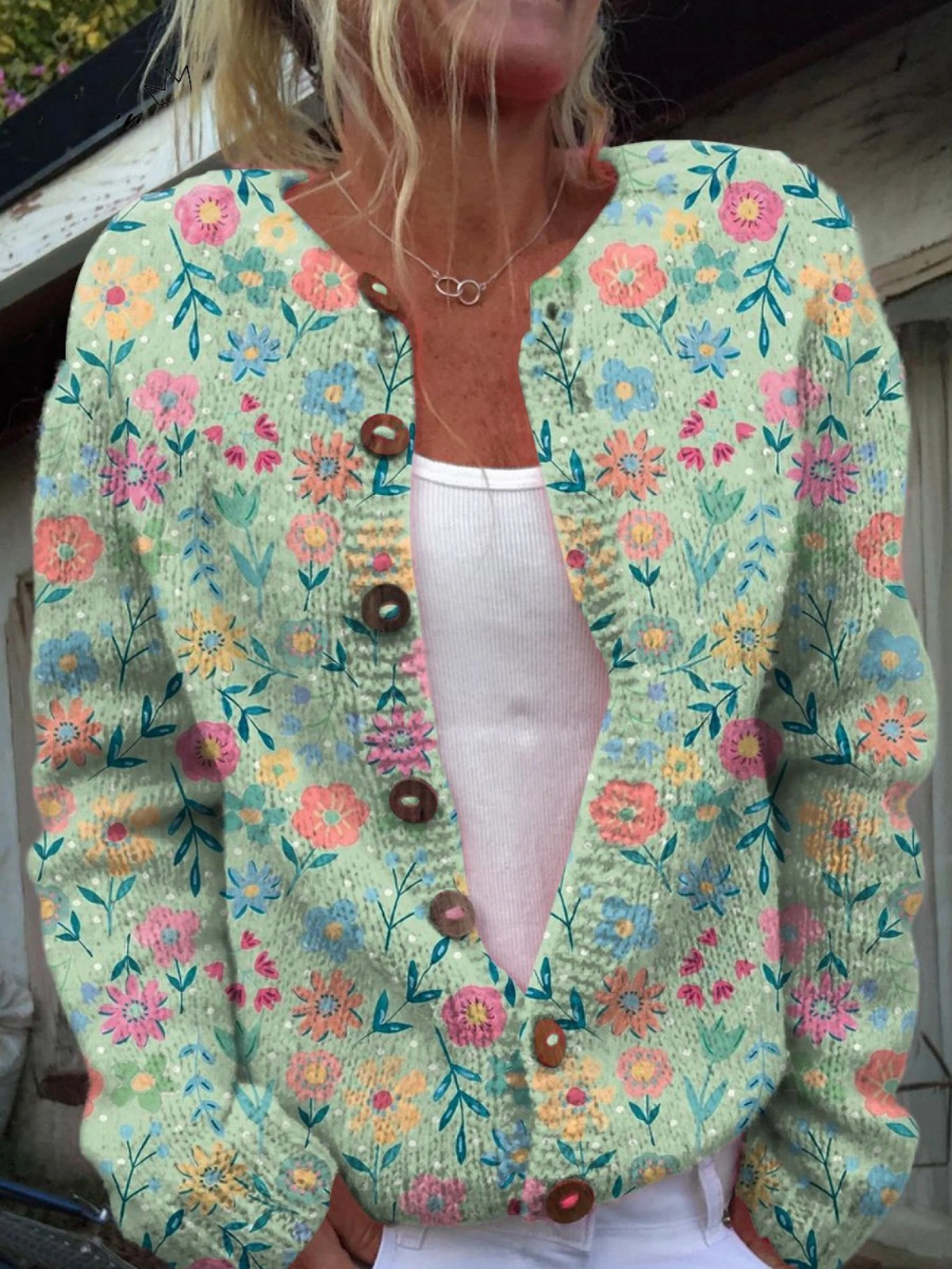 ANGELA | VINTAGE FLORAL CARDIGAN