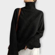 Melanie | Yellow And Comfortable Turtleneck Jumper