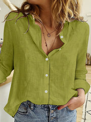 Lacresha | Gathered-Back Button Shirt
