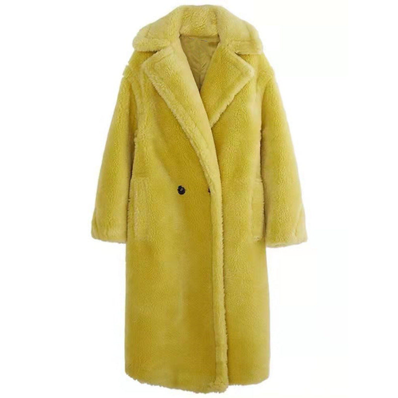Jazlyn | Long Textured Lapel Coat
