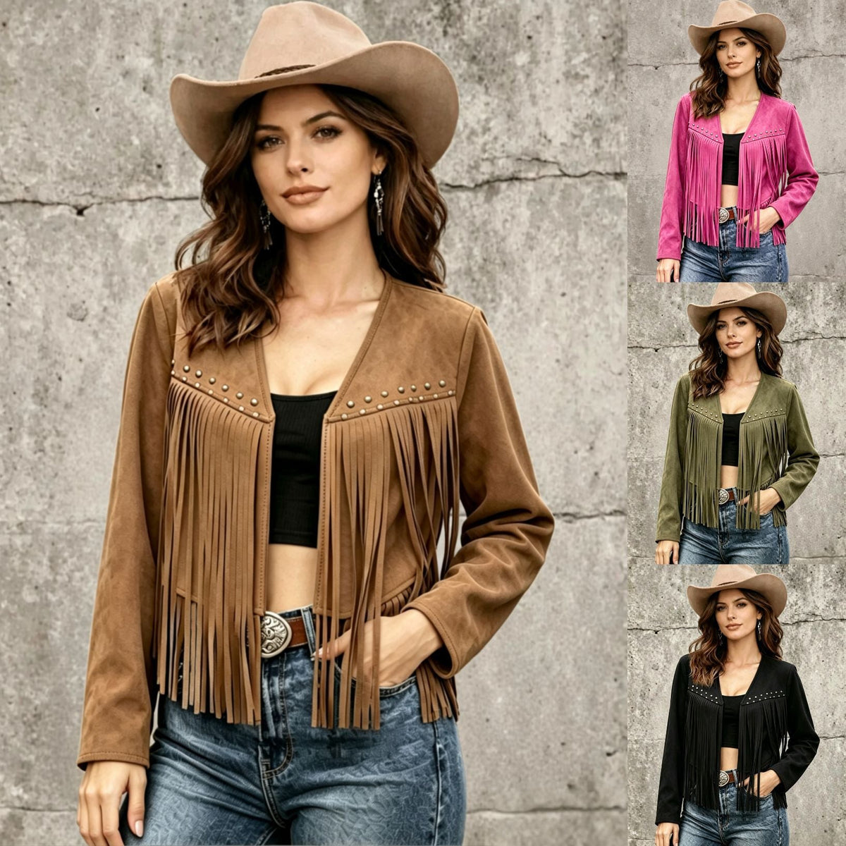 Tamica | Fringed Open-Front Jacket