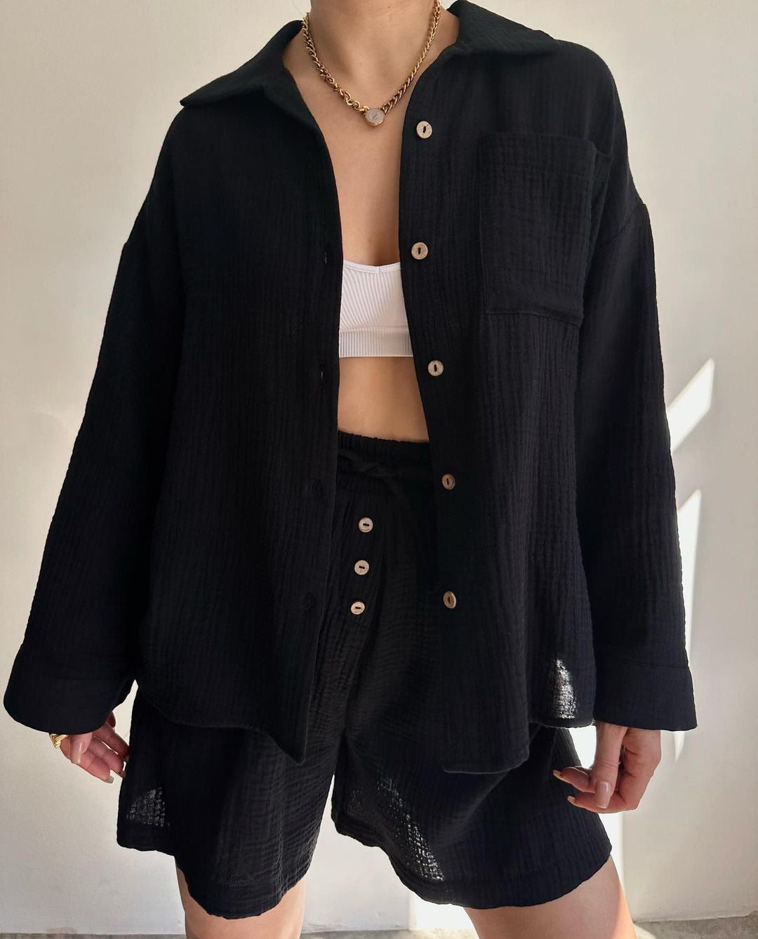 BRIGETTE | POCKET-DETAIL OVERSIZED CO-ORD SET