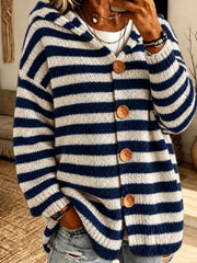 Towanda | Striped Button Cardigan