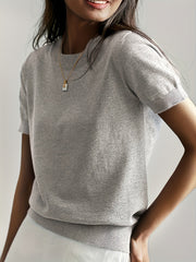 Robynn | Short-Sleeve Crew-Neck Jumper