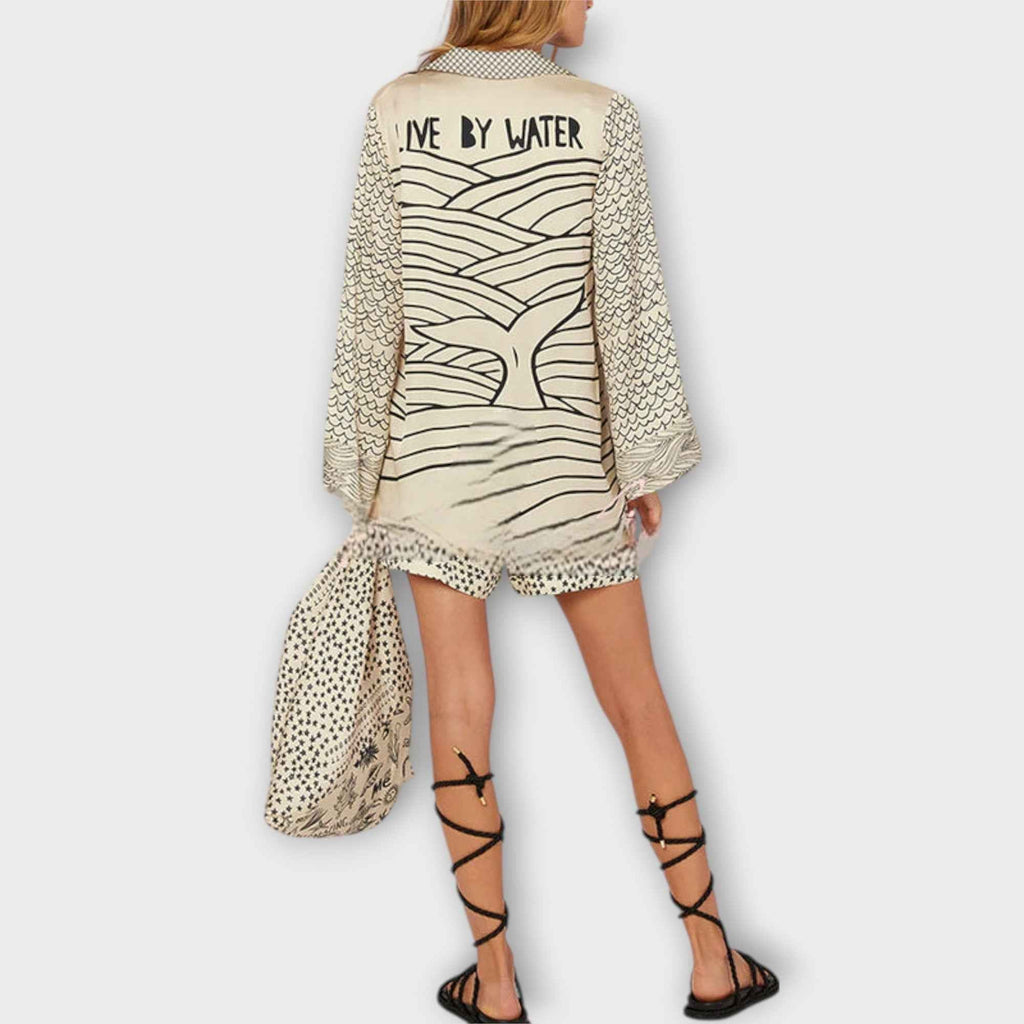 SIANDRA | FRINGED LONG-SLEEVE SWIMSUIT