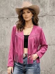 Tamica | Fringed Open-Front Jacket