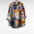 ÉLODIE | PRINTED LONG-SLEEVE BLOUSE