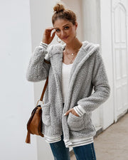 Mollie | Hooded Textured Jacket