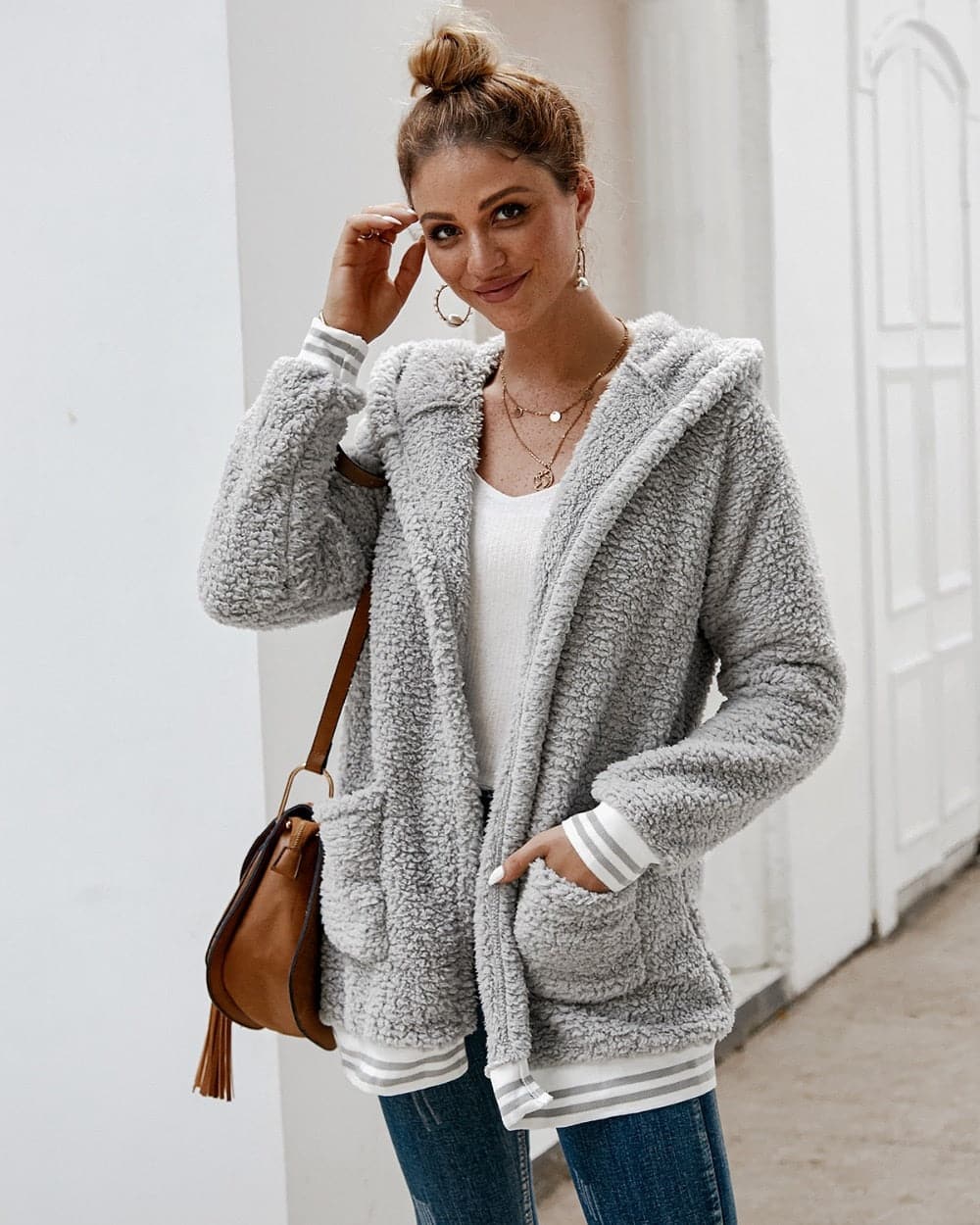 Mollie | Hooded Textured Jacket