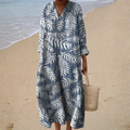 PRINTED FLOWING DRESS