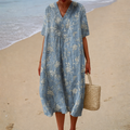 PRINTED FLOWING DRESS