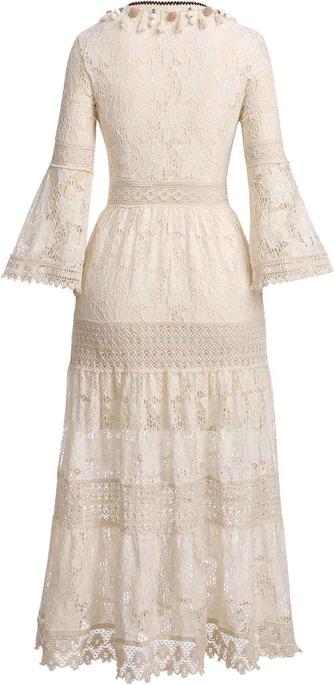AMARY | LACE FLOWING DRESS