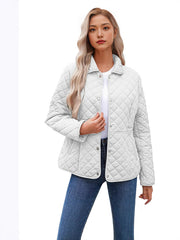 Erlinda | Point-Collar Quilted Jacket