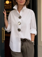 Claretha | Large-Button Shirt