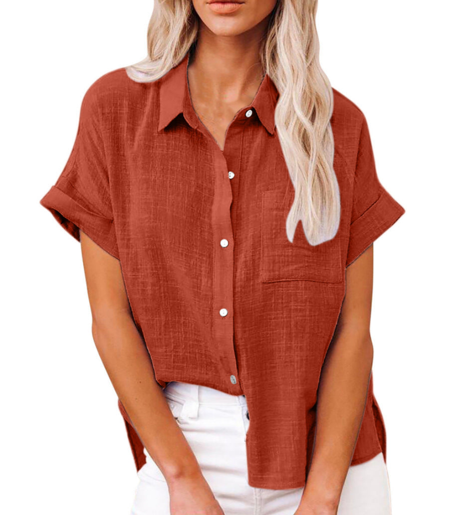 Docia | Short-Sleeve Button Shirt