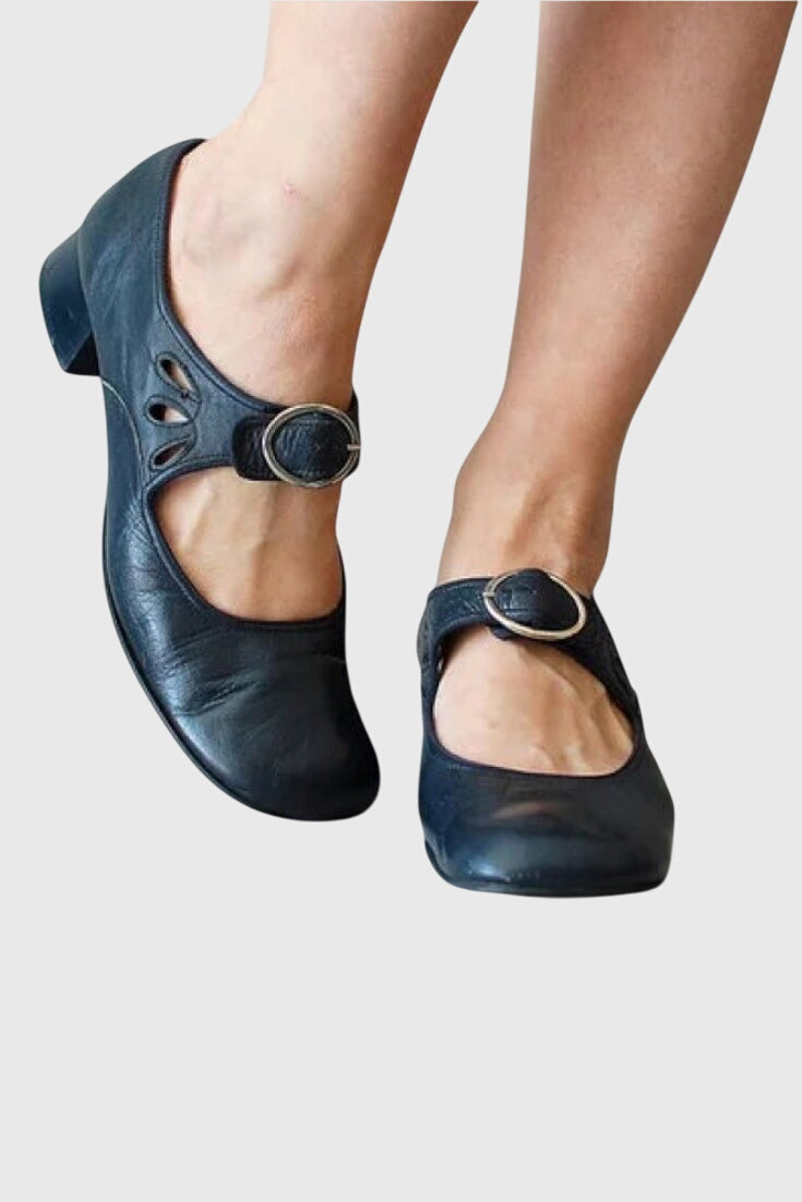 NORAH | BUCKLE WIDE-FIT SANDALS