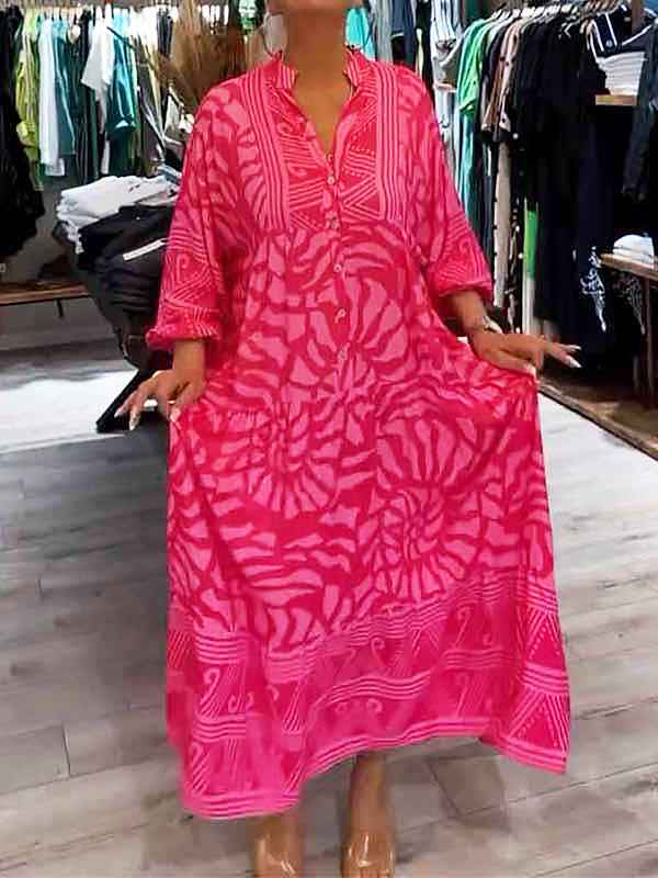 CARMILLA | PRINTED RELAXED-FIT DRESS
