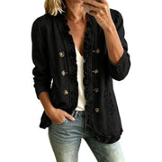 Raeann | Double-Breasted Denim Jacket