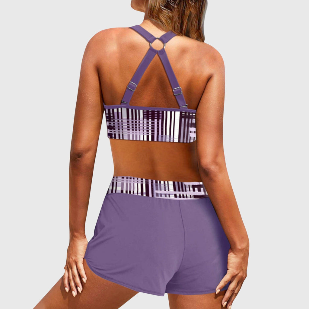 JANELLE | PRINTED HIGH-WAISTED BIKINI