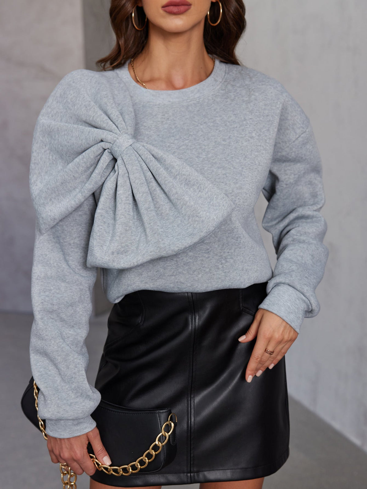 Melynda | Bow-Detail Sweatshirt