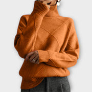 Melanie | Yellow And Comfortable Turtleneck Jumper