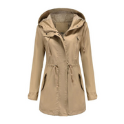 Muireann | Lightweight Hooded Windbreaker Jacket in Green