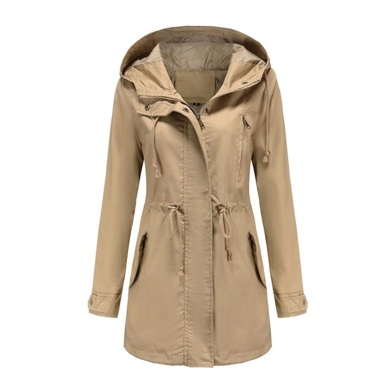Muireann | Lightweight Hooded Windbreaker Jacket in Green