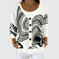 KNITTED BUTTON-FRONT SUMMER CARDIGAN