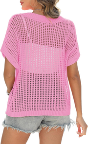 Marquitta | Wide-Neck Open-Knit Jumper