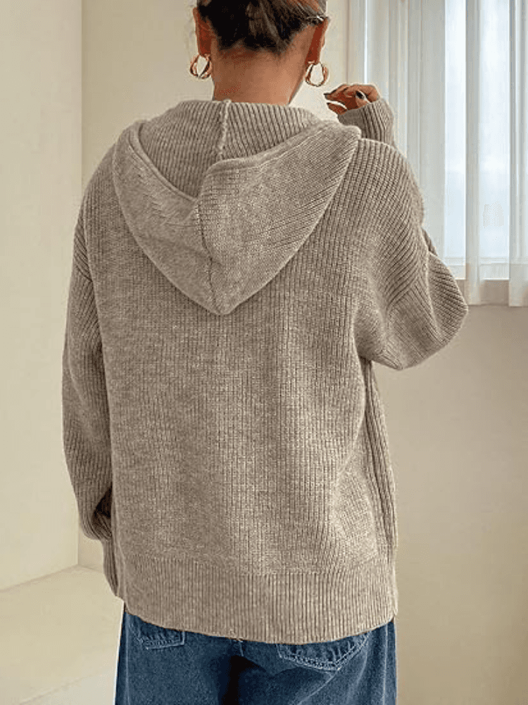 Santina | Hooded Zip Cardigan