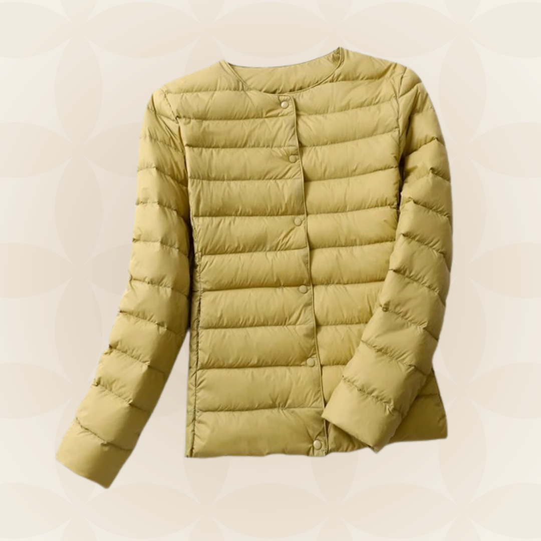 Madalynn | Collarless Quilted Jacket