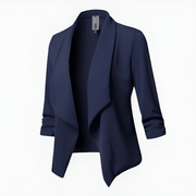 Madge | Open-Front Shawl-Collar Blazer