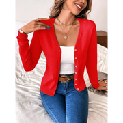 Ieshia | V-Neck Button Cardigan